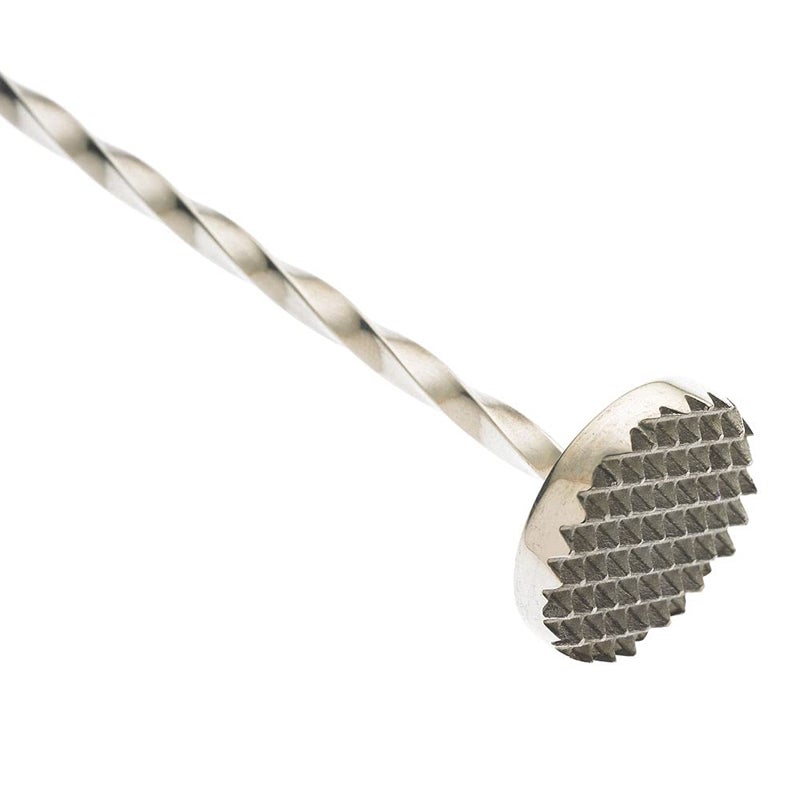 Barfly Muddle Bar Spoon, Muddler 11 13/16" (30 cm), Stainless Steel - Image 2